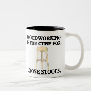 Caneca De Café Em Dois Tons O Woodworking é a cura