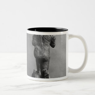 Caneca De Café Em Dois Tons O worshipper de Larsa, de parte dianteira e da