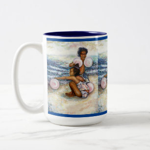 Caneca De Café Em Dois Tons Obcecado com Conquistar o Impossível