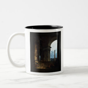 Caneca De Café Em Dois Tons Obelisk por Hubert Robert