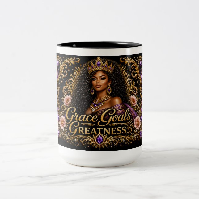 Caneca De Café Em Dois Tons Objetivos de Graça Grandeza (Centro)