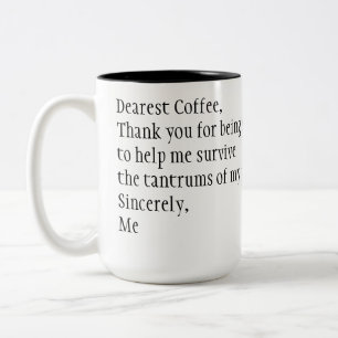 Caneca De Café Em Dois Tons Obrigado café