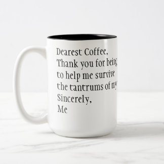 Caneca De Café Em Dois Tons Obrigado café