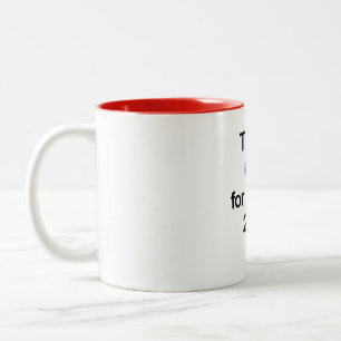 Caneca De Café Em Dois Tons Obrigado Deus para Trump 2024