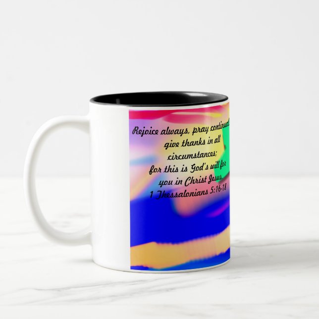 Caneca De Café Em Dois Tons obrigado jesus (Esquerda)
