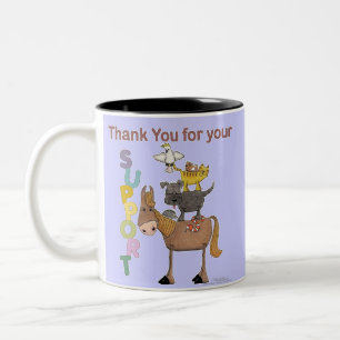 Caneca De Café Em Dois Tons Obrigado pelo seu apoio