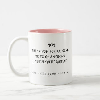 Caneca De Café Em Dois Tons Obrigado Por Me Levantar Para Ser Forte