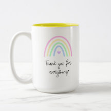 Obrigado Por Tudo O Grande Rainbow Mug