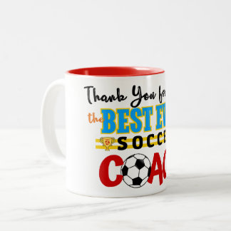 Caneca De Café Em Dois Tons Obrigado Treinador