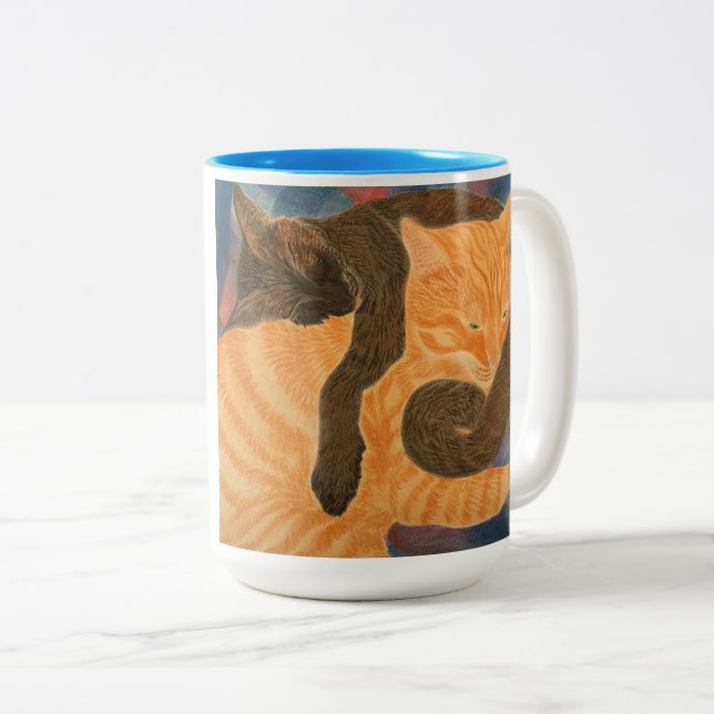 Caneca De Café Em Dois Tons Obrigados Para Tudo Mãe (Frente Esquerda)