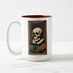 Caneca De Café Em Dois Tons Observando Tinta Seca