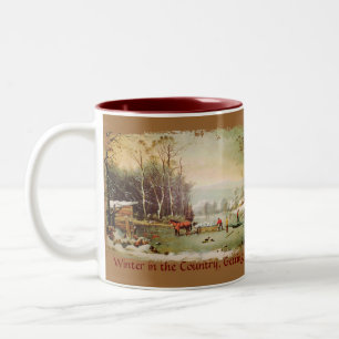 Caneca De Café Em Dois Tons Obtendo Mug De Café De Gelo