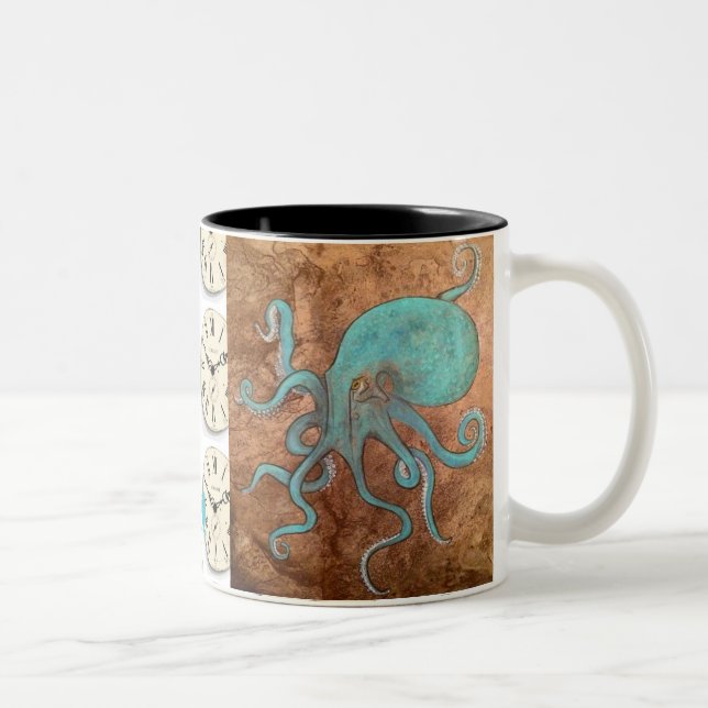 Caneca De Café Em Dois Tons obtenha kraken! (Direita)