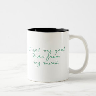 Caneca De Café Em Dois Tons Obtenha meus olhares de Mimi