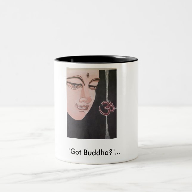 Caneca De Café Em Dois Tons "Obteve Buddha? "… (Centro)