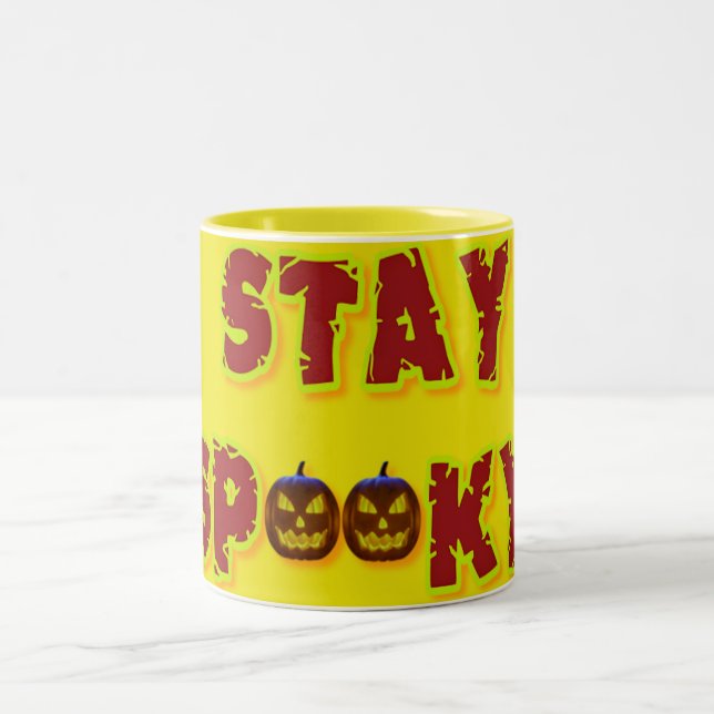 Caneca De Café Em Dois Tons october vibes (Centro)