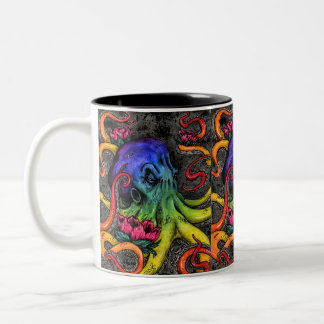 Caneca De Café Em Dois Tons Octopus