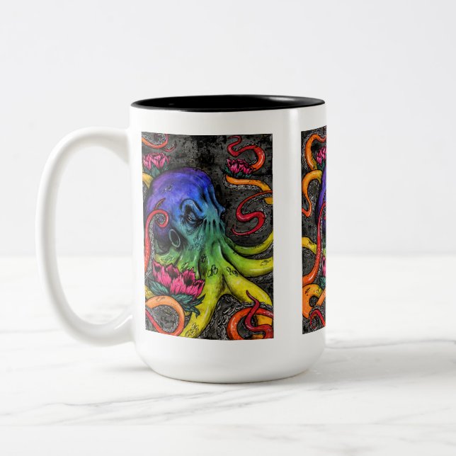 Caneca De Café Em Dois Tons Octopus (Esquerda)