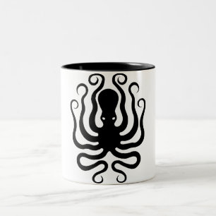Caneca De Café Em Dois Tons Octopus, alivio grego