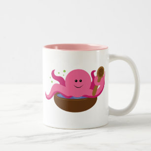 Caneca De Café Em Dois Tons Octopus Soup