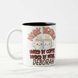 Caneca De Café Em Dois Tons Oferta de Sobrecarga de Café de Bestimento de Trab