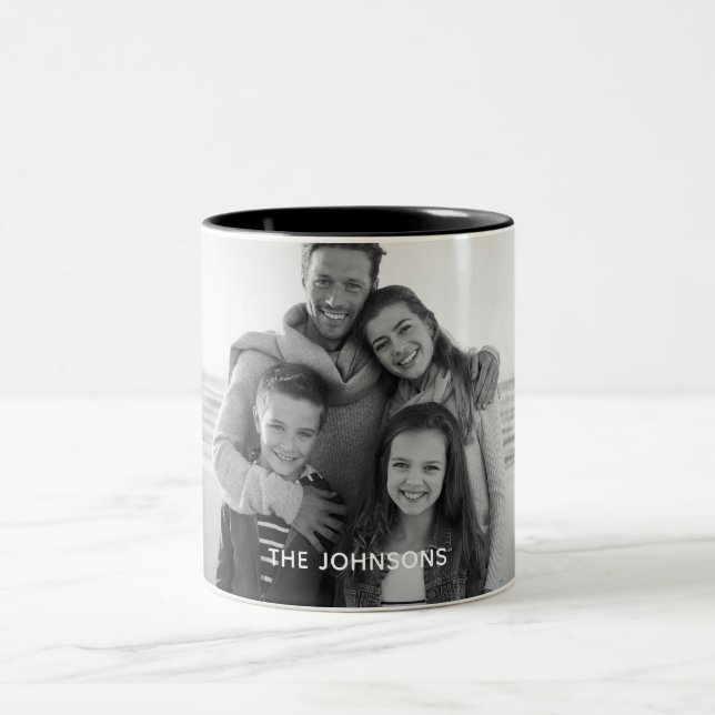 Caneca De Café Em Dois Tons Oferta personalizada de mug de fotos (Centro)