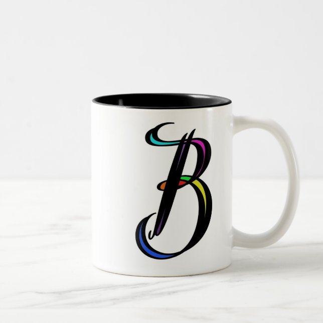 Caneca De Café Em Dois Tons Oferta Personalizada Perfeita Elegante B (Direita)