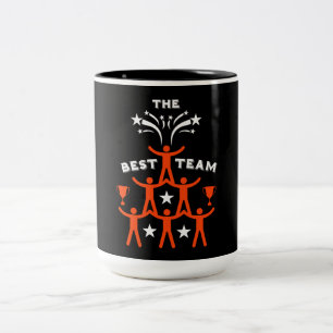 Caneca De Café Em Dois Tons Ofertas da equipe de trabalho corporativa