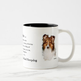 Caneca De Café Em Dois Tons Ofertas de arte Shetland Sheepdog