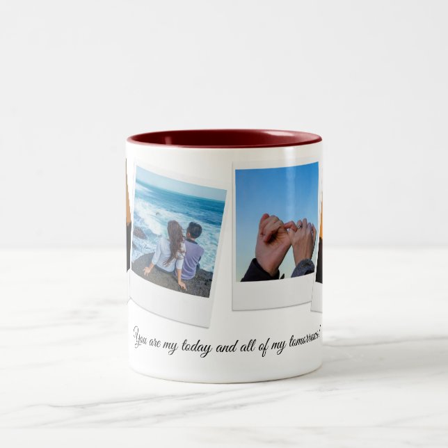 Caneca De Café Em Dois Tons Ofertas personalizadas de aniversário - Casal pers (Centro)