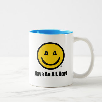 Caneca De Café Em Dois Tons OFFICIAL Have A Nice A.I. Day MUG