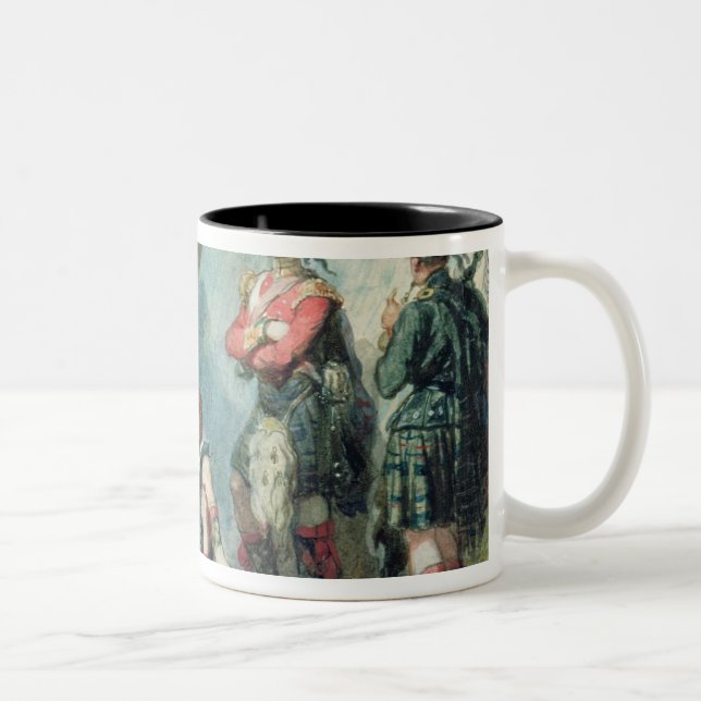 Caneca De Café Em Dois Tons Oficiais dos 79.o escoceses (Direita)