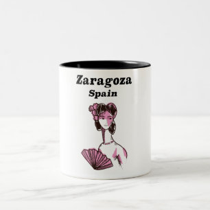 Caneca De Café Em Dois Tons ogden, Utah Ski poster