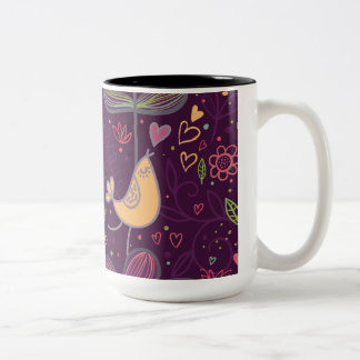 Caneca De Café Em Dois Tons Oh, Birdie Amarelo