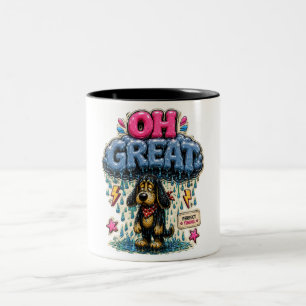 Caneca De Café Em Dois Tons Oh Ótimo Personalizado Divertido Sarcástico