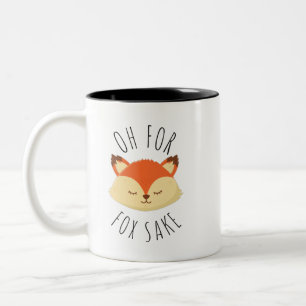 Caneca De Café Em Dois Tons Oh para Fox Sake