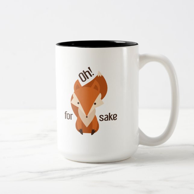 Caneca De Café Em Dois Tons Oh Para Fox Sake (Direita)