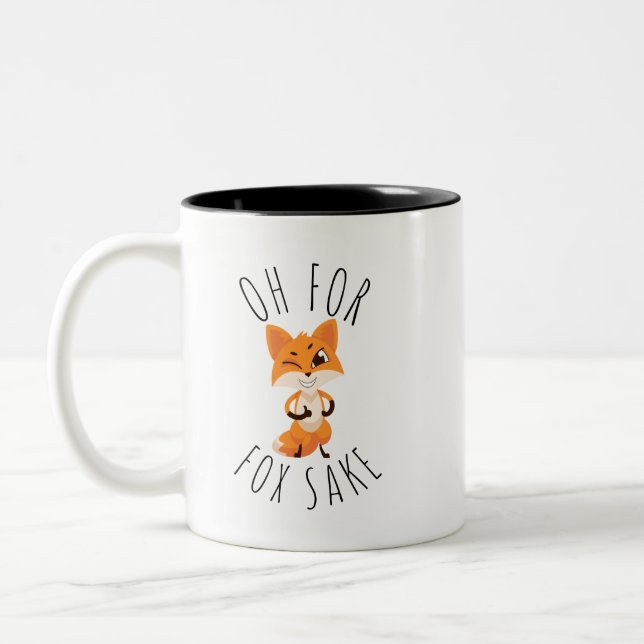 Caneca De Café Em Dois Tons Oh para Fox Sake (Esquerda)