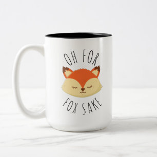 Caneca De Café Em Dois Tons Oh para Fox Sake