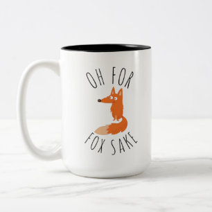 Caneca De Café Em Dois Tons Oh para Fox Sake