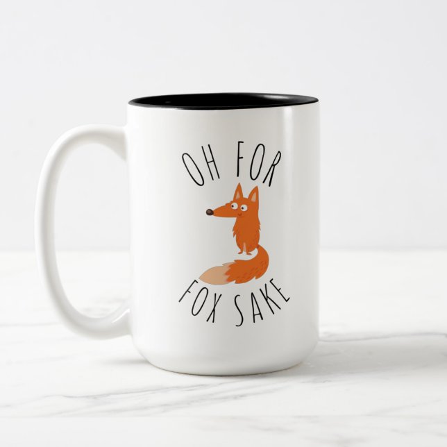Caneca De Café Em Dois Tons Oh para Fox Sake (Esquerda)
