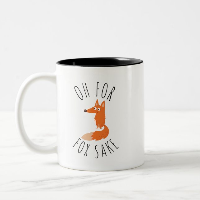 Caneca De Café Em Dois Tons Oh para Fox Sake (Esquerda)