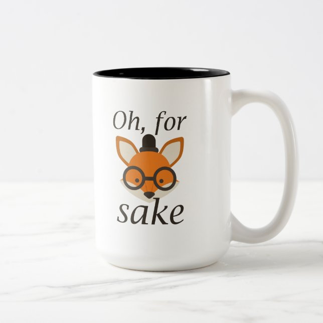 Caneca De Café Em Dois Tons Oh, Pela Fox Sake (Direita)