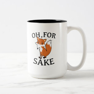 Caneca De Café Em Dois Tons Oh, Pela Fox Sake