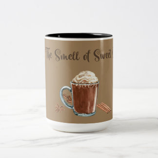 Caneca De Café Em Dois Tons Ohhh O CHEIRO DO CAFÉ