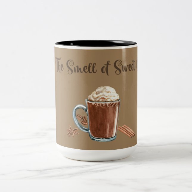 Caneca De Café Em Dois Tons Ohhh O CHEIRO DO CAFÉ (Centro)