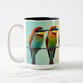 CANECA DE CAFÉ EM DOIS TONS OISEAUX