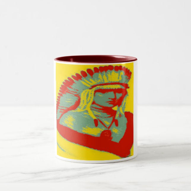 Caneca De Café Em Dois Tons Ojibwa Mug (Centro)