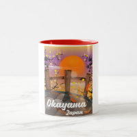 Okayama Japonês floresce poster.