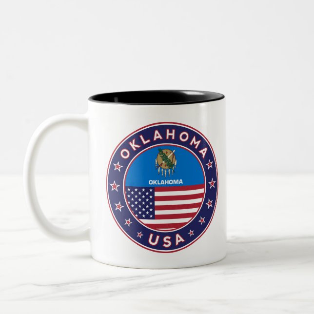 Caneca De Café Em Dois Tons Oklahoma (Esquerda)